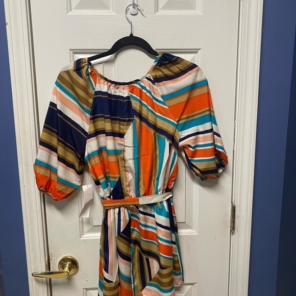 Christine V Belted Button-Front
Top,  short sleeve tunic Women's, Size:smal - Picture 3 of 6